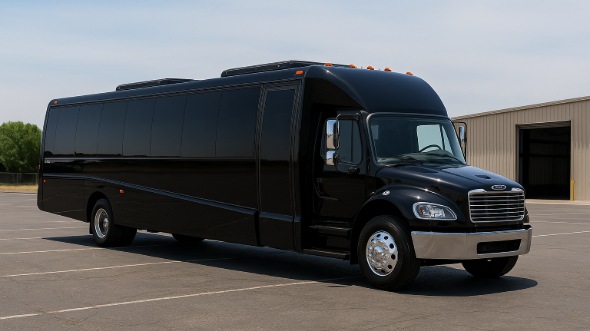 Exterior of Charter Bus Company Council Bluffs's 15 Passenger Minibus in Council Bluffs