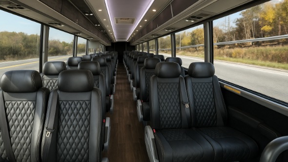 council bluffs 20 passenger minibus inside