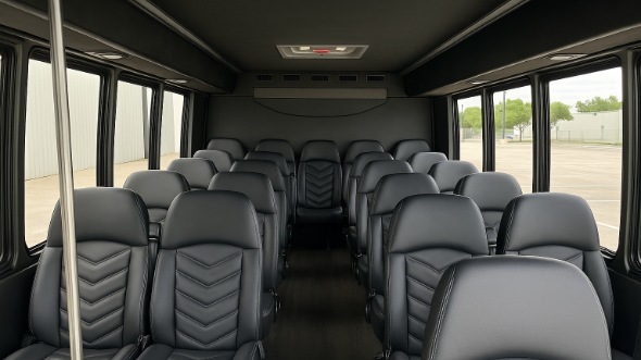 council bluffs 28 passenger minibus inside
