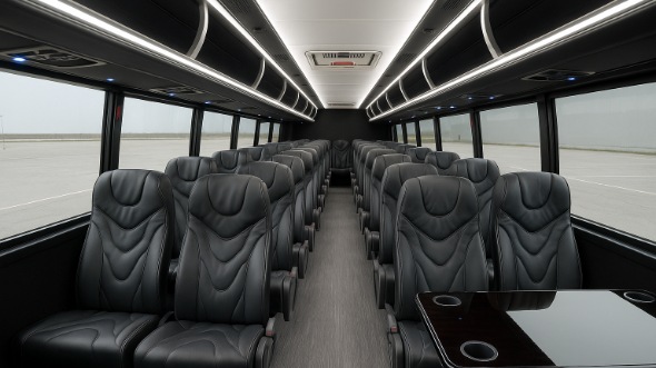 council bluffs 30 passenger minibus inside
