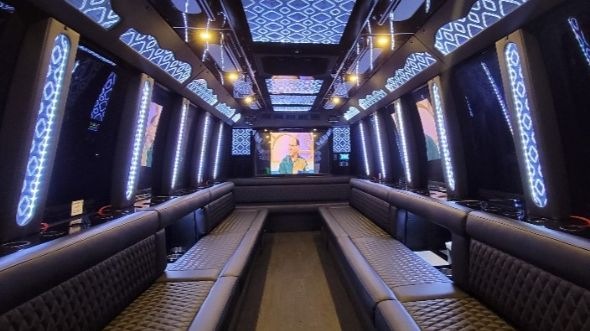 council bluffs party bus rental inside